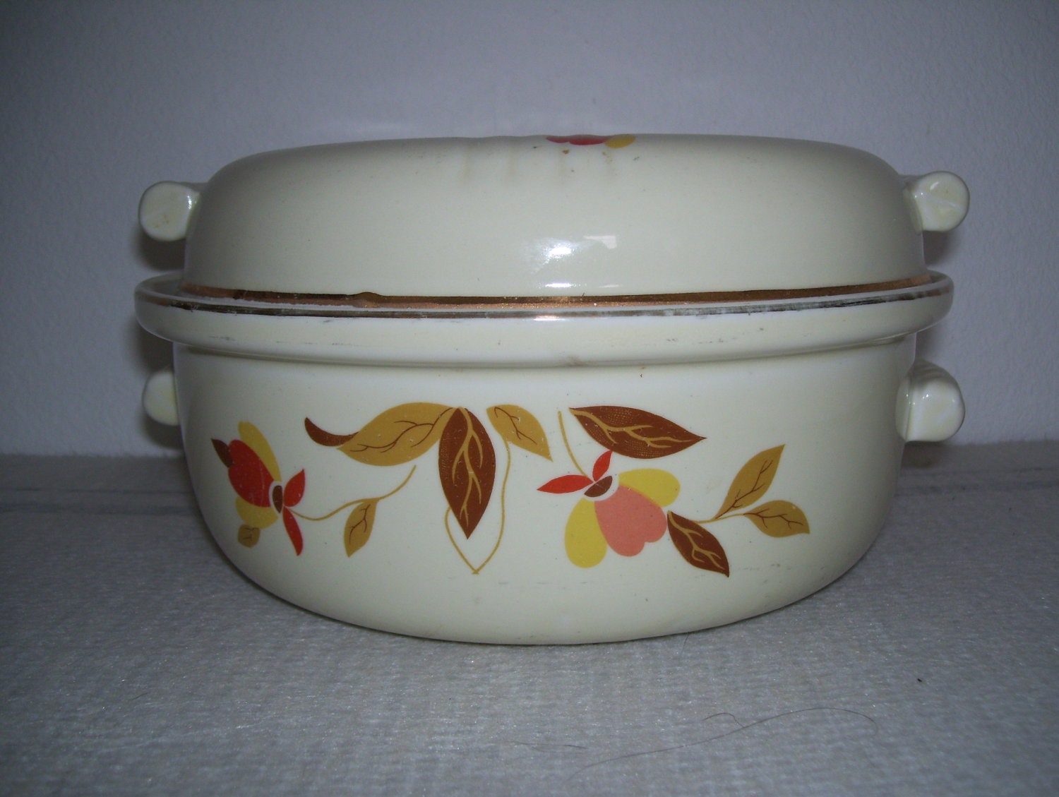 Hall's Superior Kitchenware Autumn Leaf Covered by