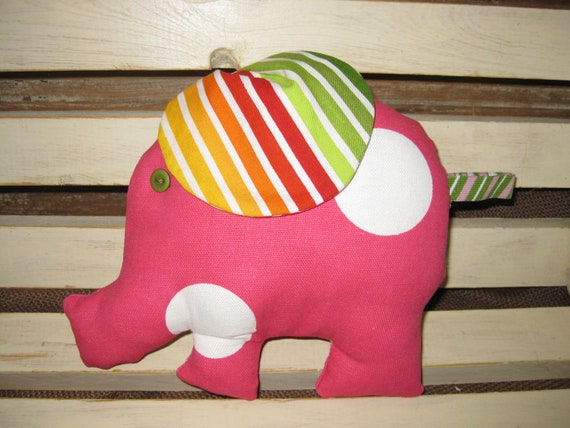 polka dot elephant stuffed animal