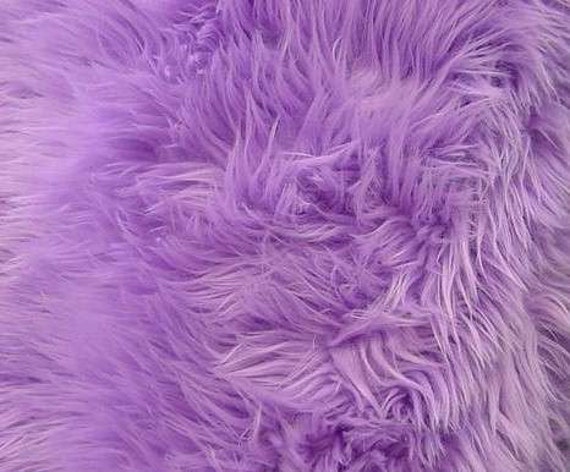 36 x 60 Shaggy Faux Fur Lavendar Purple Fabric by MyShaggySheep