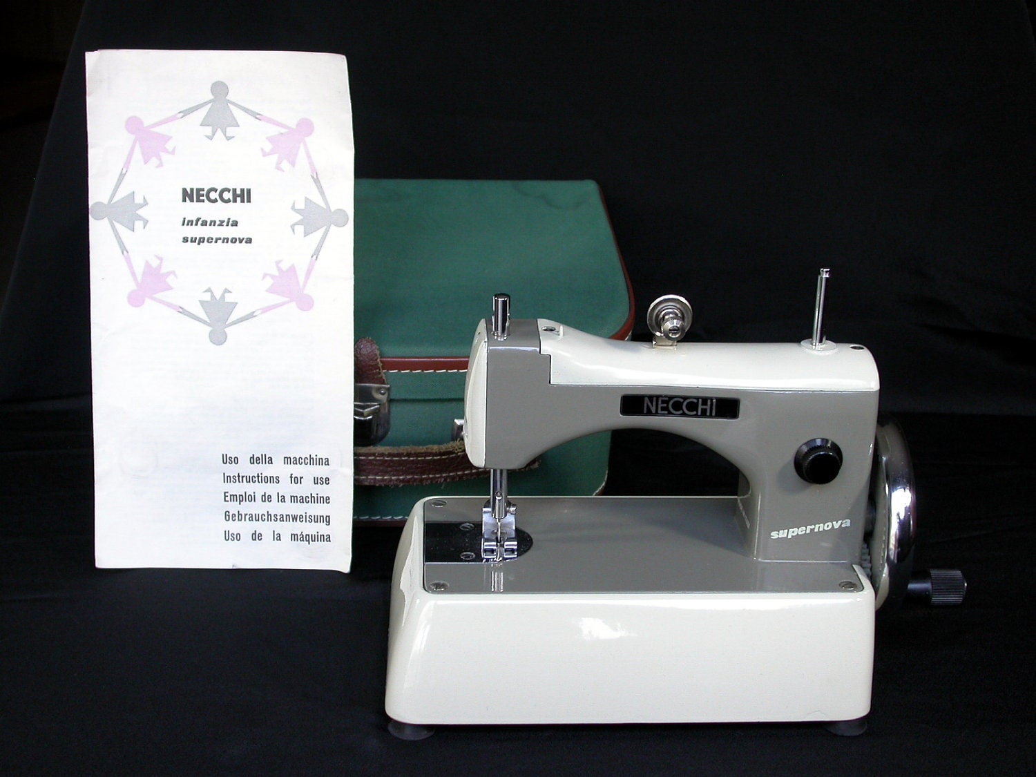 Vintage Childsized Necchi Supernova Sewing Machine NOT A TOY
