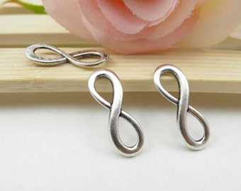 30pcs Antique Silver Infinity Charms Connector - infinity symbol Charms Pendants 8x23mm