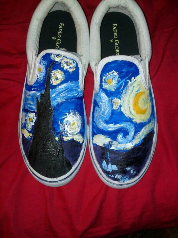 Items Similar To Custom Hand Painted Canvas Shoes On Etsy   Il 570xN.358327533 Fz1u 