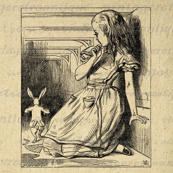 Alice in Wonderland Printable Image Graphic by VintageRetroAntique