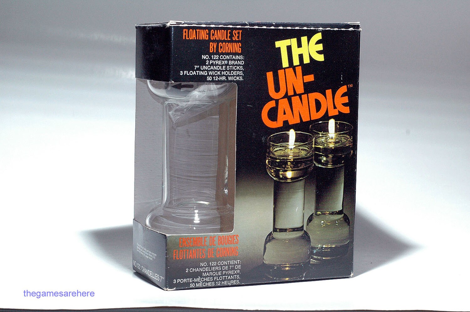 The UnCandle Floating Candle Set 7 by Corning vintage