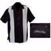 Black and Gray Milano Bay Reproduction 1950's Lounge / Rockabilly Shirt / Bowling Shirt