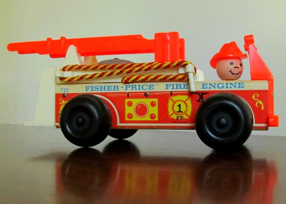 vintage little people fire truck