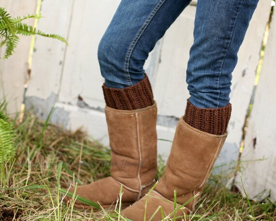 Crochet Pattern Boot Cuffs Toddler Child Teen by HookYourself