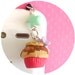 Cookie Cupcake Cellphone Dust Plug Charm for Smart Phones, Kawaii Fake Food, Handmade