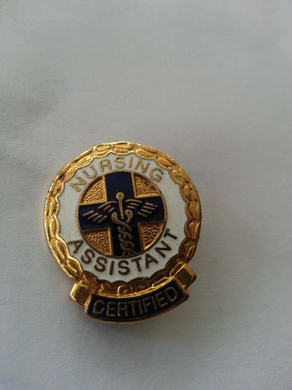 Vintage certified nursing assistant pin 1977 by AuntRonnie on Etsy