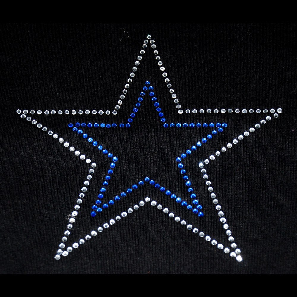 Star Rhinestone Pattern iron on transfer