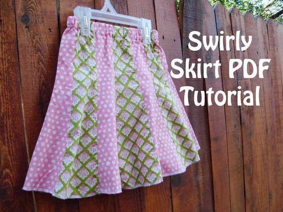Items similar to Girls Skirt Pattern - 12months to 6T - INSTANT ...