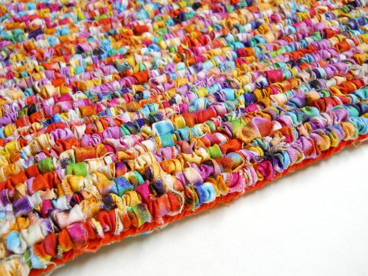 Locker Hooked Tie Dye Rug Locker Hooking Scatter Rug Hooked