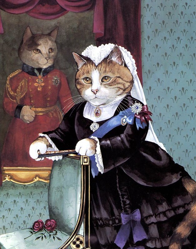 Victorian Cats Susan Herbert Antique / Vintage Art Prints