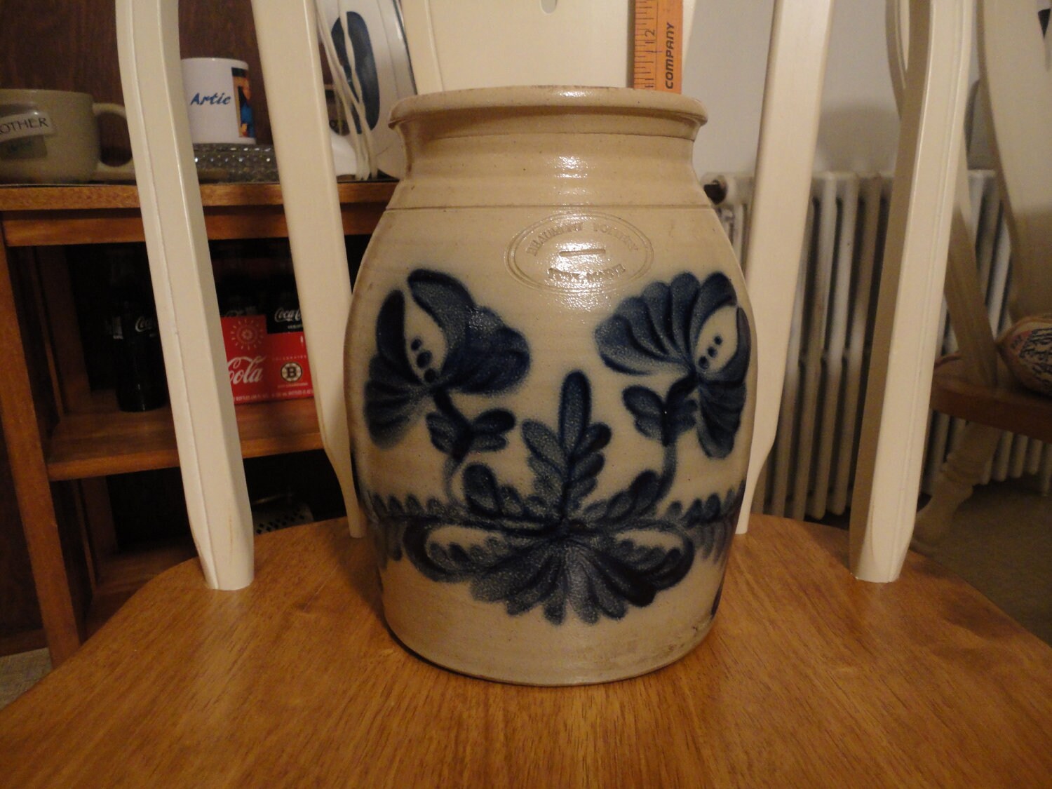 Vintage Beaumont pottery York Maine colbalt blue by ArtiesFinds