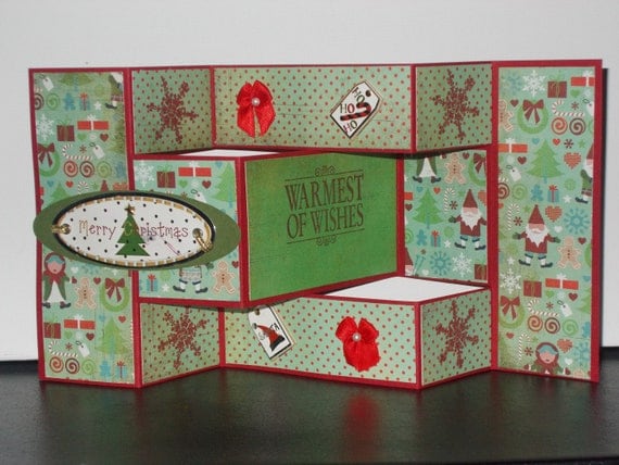 Items similar to Tri-fold Christmas Card on Etsy