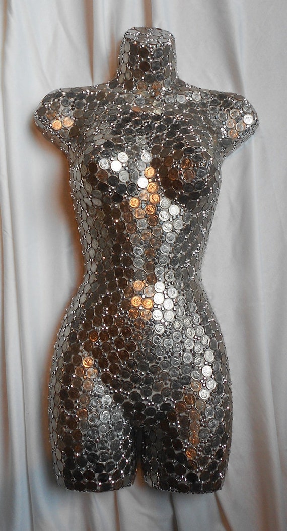 Items similar to Stop On A Dime Bling Body Wall Sculpture