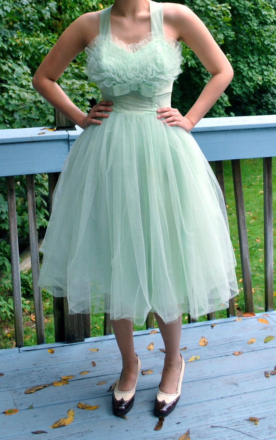 gown mint green