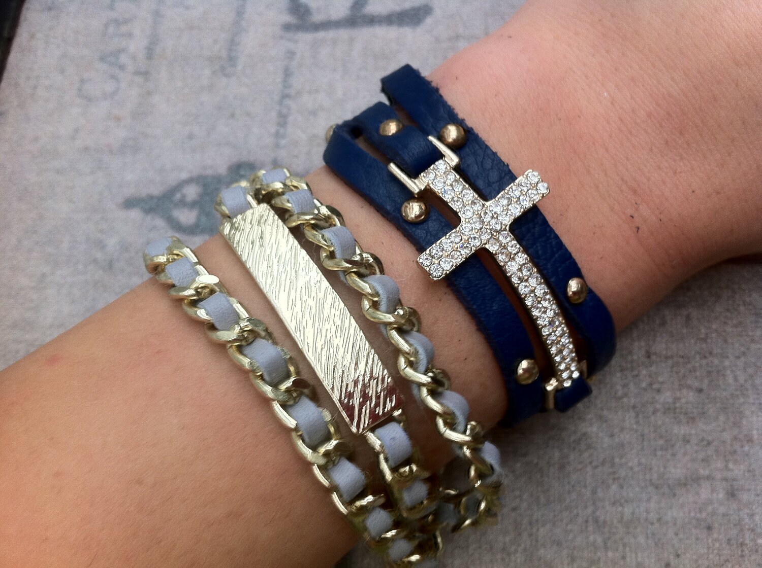 Leather Wrap Cross Bracelet Leather Wrap Bracelet Cross
