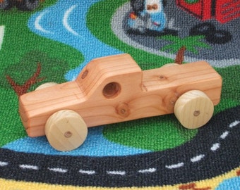 Beautiful, handcrafted, high quality wooden toy truck (Pickup Truck).