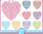 Valentine Clip Art Hearts Clip Art, Sweet Hearts Pattern, Rose Love Valentine Rose Scrapbook, Cards, Invitations,Party,Paper Craft Vd002 Il_170x135
