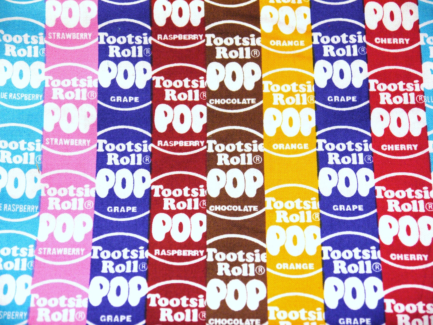 Tootsie Roll Pop Candy Lollypop Wrapper Fat Quarter Fabric