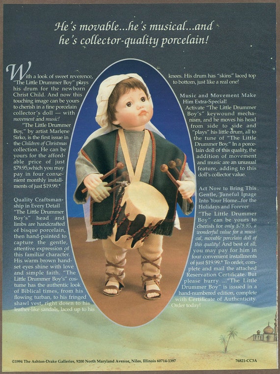 little drummer boy doll