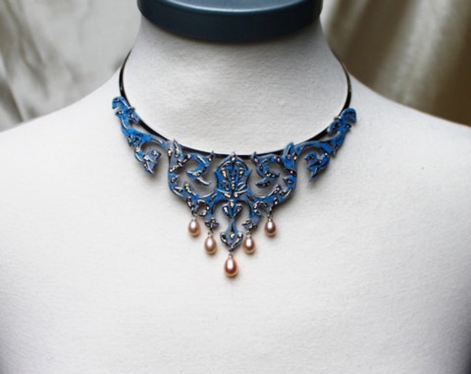 Necklace "Baroque Vines - Gabriele" necklace pendant Choker Baroque necklace Choker