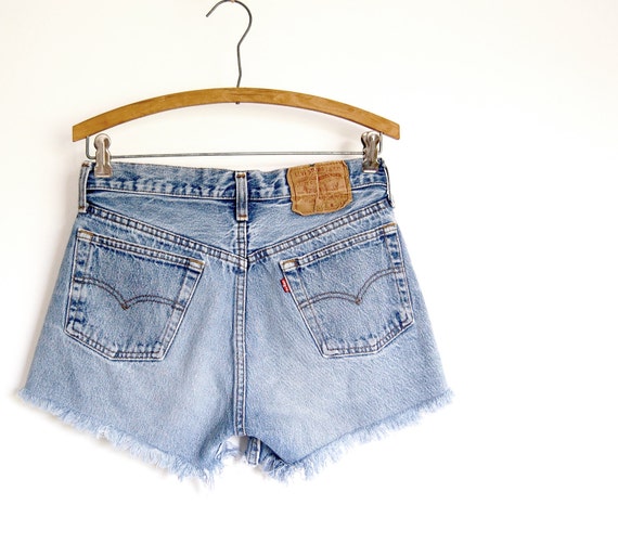 vintage levi cut off denim shorts