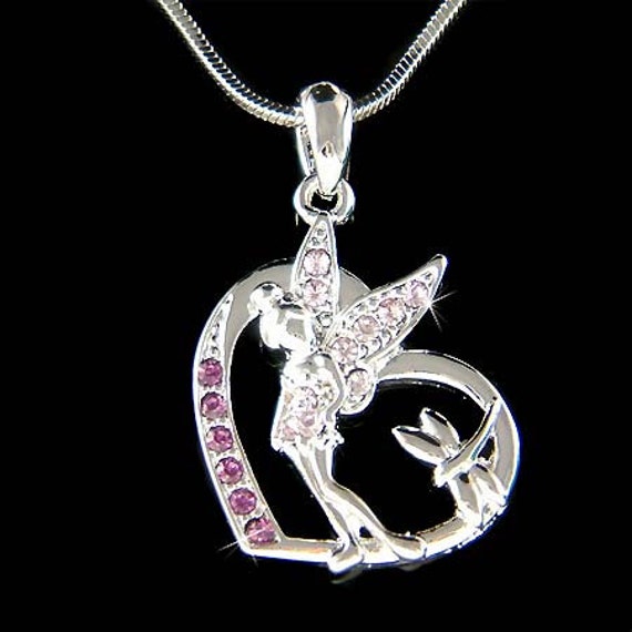 Purple Fairy Swarovski Crystal Tinker Bell Tinkerbell ANGEL