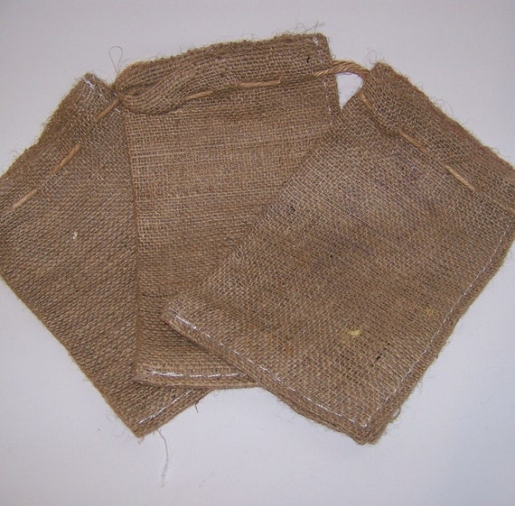 4 mini burlap bags for sewing crafts 4 mini burlap bags for sewing crafts