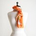 Vintage Vera Scarf - Silk Graphic Abstract Bird Print Gold Collection