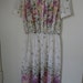 vintage painted floral sheer carrie daydress s/m