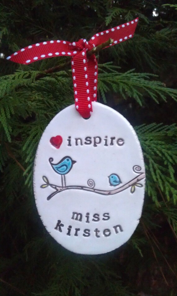 inspire personalized christmas tree ornament teacher by inspire personalized christmas tree ornament teacher by