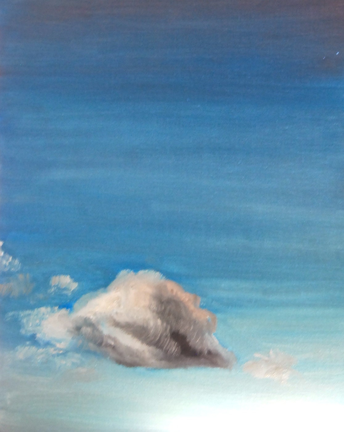 Cloud Painting Original Oil painting 8x10