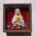 STUNNING Vintage Virgin Mary Chalkware Shadowbox & Shrine- OOAK