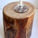 Rustic Wood Mini Oil Lamp Holder - Sycamore