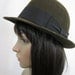 1960s Mens Brown Fedora with Black Band