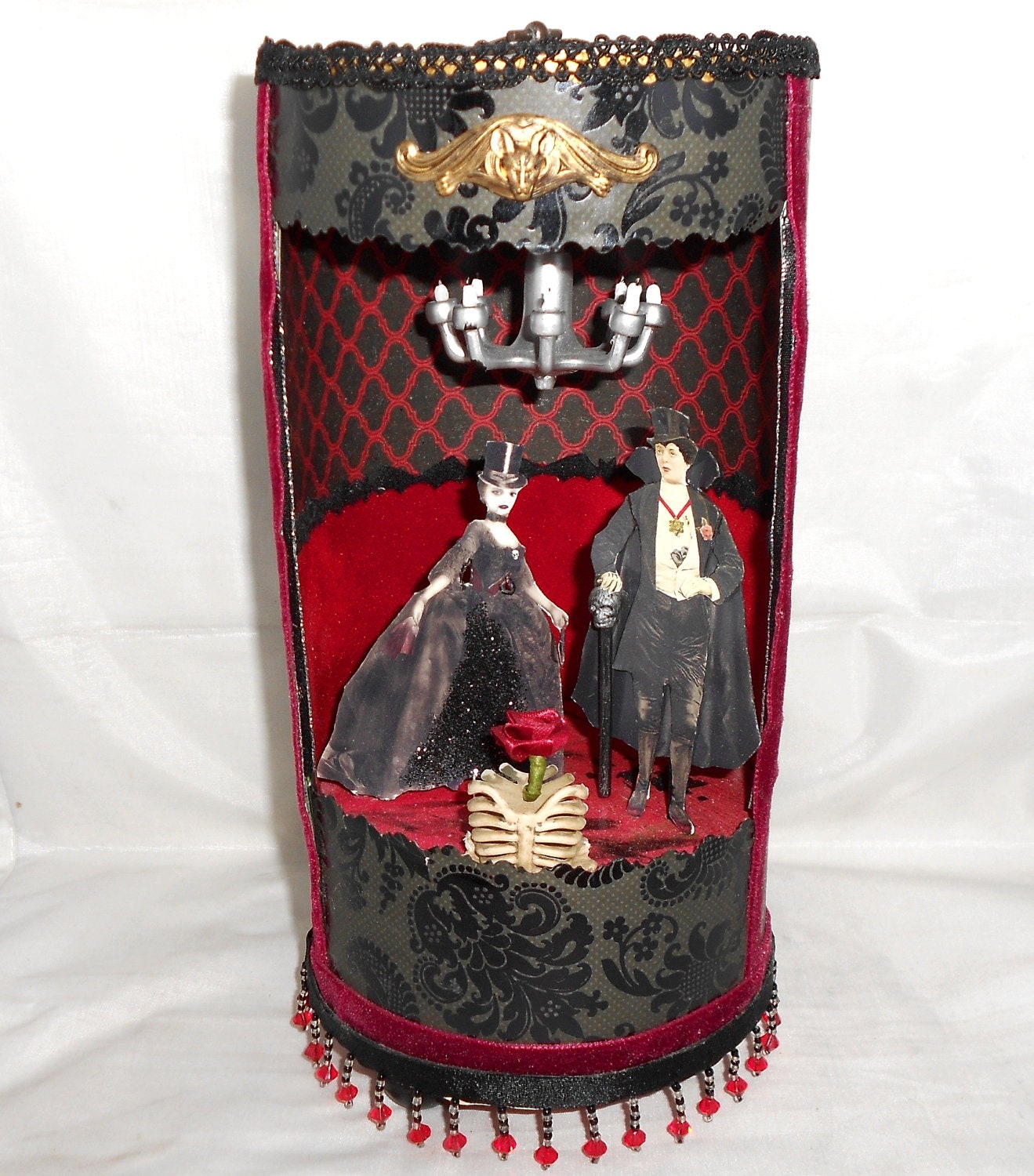 Gothic Diorama Vampire Art by NacreousAlchemy on Etsy