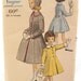 Vogue 2897 Rare 1950s Girls Princess Coat Vintage Sewing Pattern Size 6
