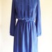 80s dress - pintuck secretary dress - high collar