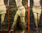Limited Edition Organic Cotton & Coir blend  leggings with built in pocket skirt- yoga pants