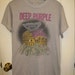 Vintage 1985 Deep Purple Classic Rock Band Gray T-shirt size Medium