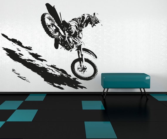 Vinyl Wall Decal Sticker Motocross OSAA193B