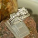 Sterling Wedding and Engagement Ring Set