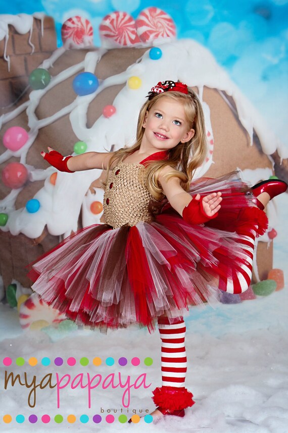 Gingerbead Tutu Dress Set 12months5t By MyaPapayaBoutique On Etsy