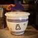 Fat Cat - Kitty Treat Jar in Indigo