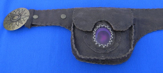 Pouch Leather Belt - hip bag / hip pack / hip belt / belt bag -2012