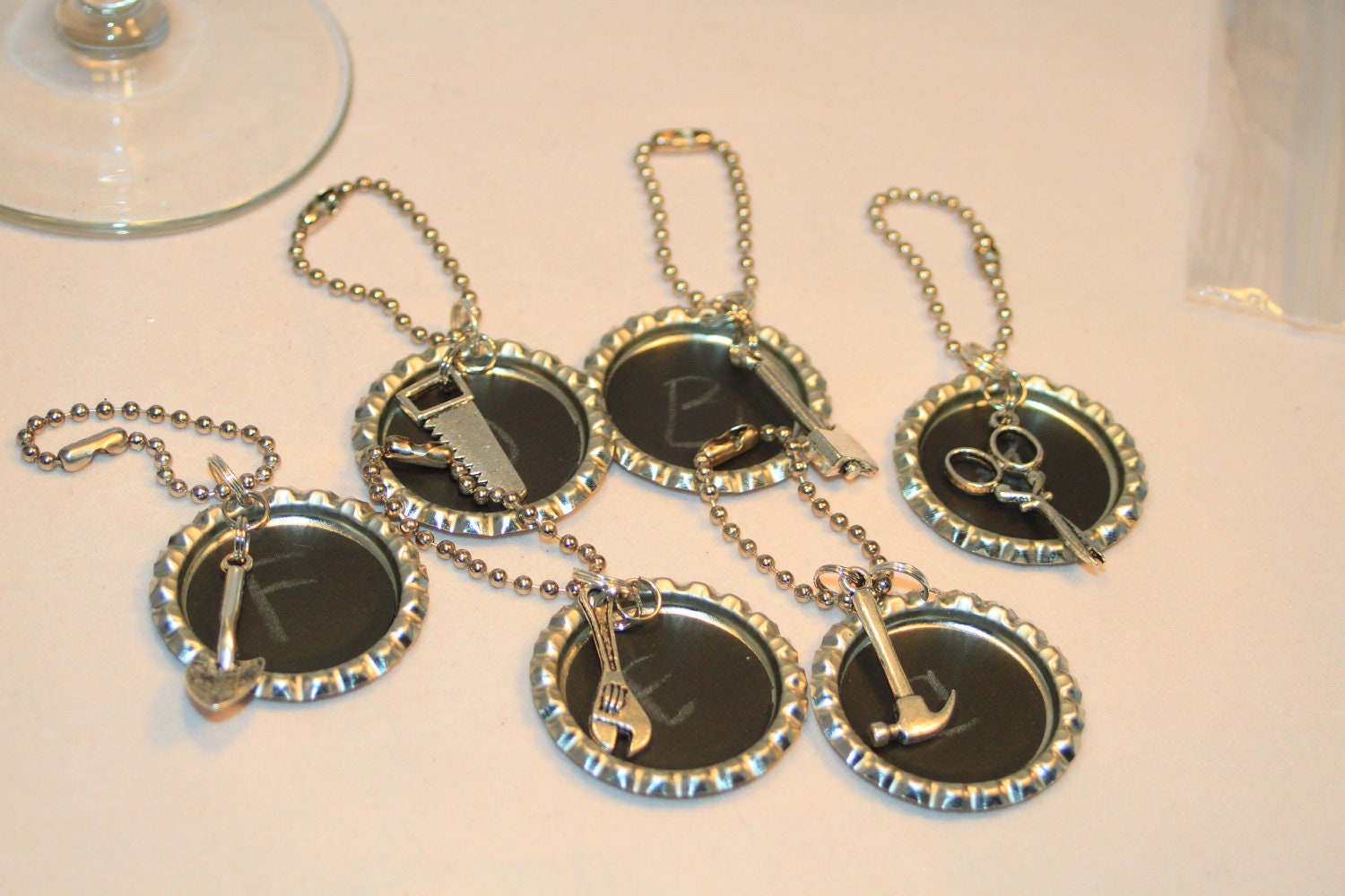 Chalkboard Wine Charm Markers Garden by SherriJenisonDesigns