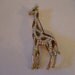 3" Giraffe ENAMEL RHINESTONE Brooch