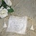Broderie Anglaise and Filet Lace Reticule in Creamy White Linen With Pull Cords and Tassels